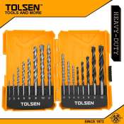 Tolsen 16pcs Drill Bit Set for Wall, Wood, Steel