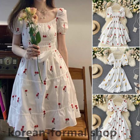 Floral Summer Dress - Korean Style 