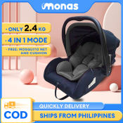 Lightweight 4-in-1 Baby Car Seat with Mosquito Net (Brand: ???)