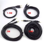 High Quality Stereo RCA AUX Audio Extension Cable (Brand X)