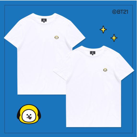 OFFICIAL GOODS HUNT innerwear BT21 2 PACK T SHIRTS white