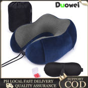 Cooling 3-in-1 Travel Neck Pillow Set by BrandXYZ