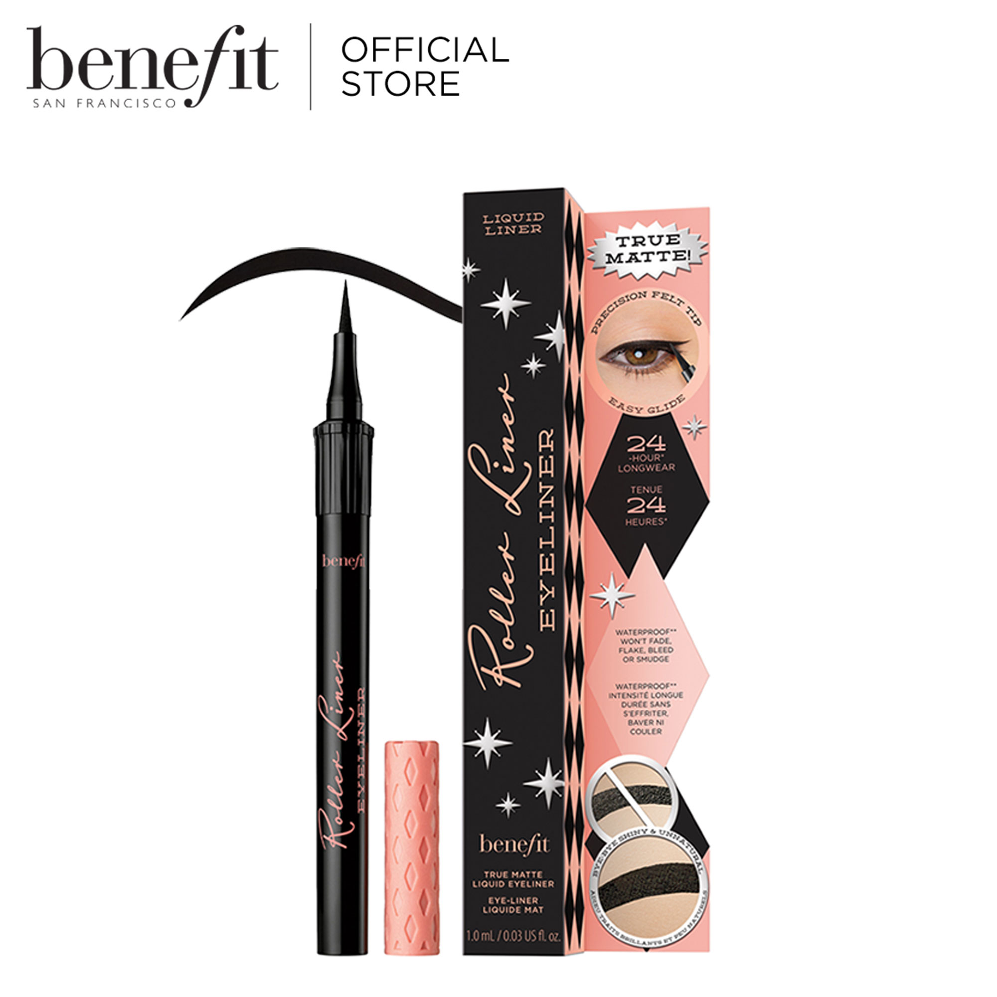 Discount on Benefit  shoes - SKU: Benefit Roller Liner Matte Liquid Eyeliner Black 1mL