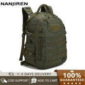 Nanjiren 40L Tactical Backpack with Paracord Handle