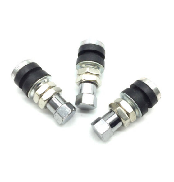 Black Tubeless Car Wheel Tire Valve Stems with Caps Tyre Rubber Tubeless Tire  Valve