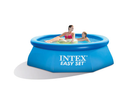 Intex 28110 circular inflatable swimming pool for family 8ft x 30in