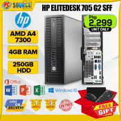HP Elitedesk 705 G2 SFF Desktop Bundle with Freebies