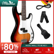 Minsine Jazz Bass Guitar with FREE Gigbag, Strap, Cable