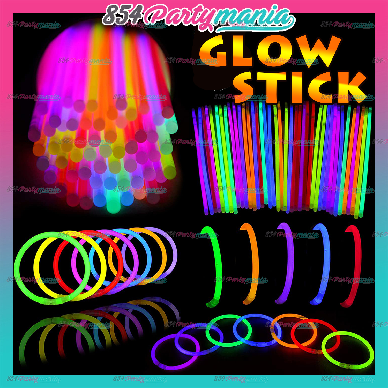 Rainbow Loom Glow Rubber Bands with 24 C-Clips (600 Count) Glow in The Dark