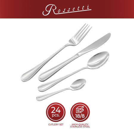 Rossetti 24 pieces Stainless Cutlery Set R1000-24