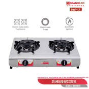 SGS-271i Double Burner Stainless Steel Gas Stove