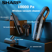 Sharp Wireless Mini Handheld Vacuum Cleaner for Car/Home/Bed, Rechargeable