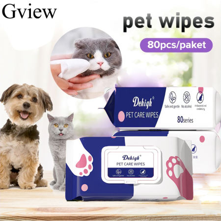 GVIEW Pet Wipes: Multifunctional Wet Tissues for Dogs and Cats