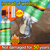 "50 Year Metal Welding Glue: High Temp, Corrosion Resistant"