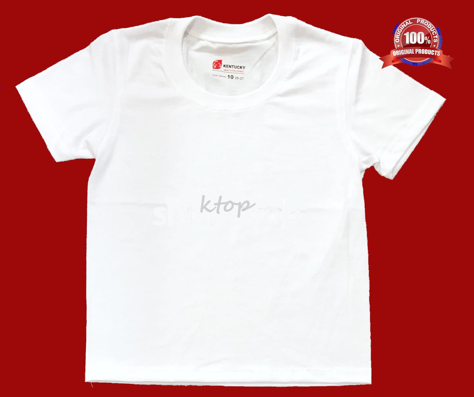 kentucky white shirt for kids 6pcs per pack wholesale price Lazada PH