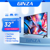 GINZA Smart TVs with Built-In Netflix & Youtube, On Sale
