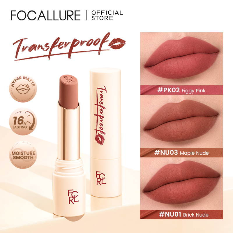Discount on Focallure  shoes - SKU: FOCALLURE TransferproofHero Matte Lip Tint Lipstick Waterproof Long Lasting High Pigmented Creamy Sm