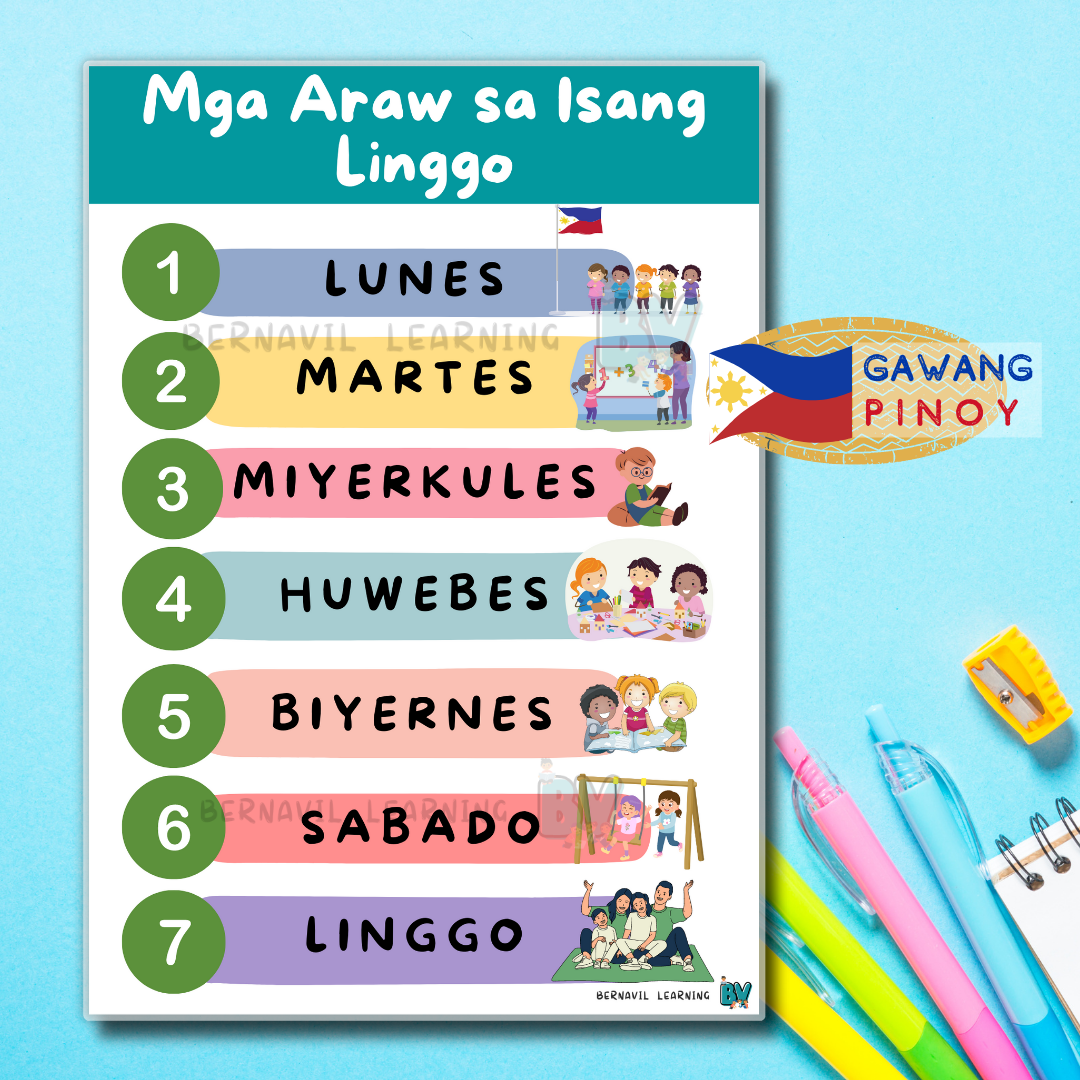 Teacher Fun Files: Mga Araw Ng Linggo At Buwan Ng Taon, 47% OFF