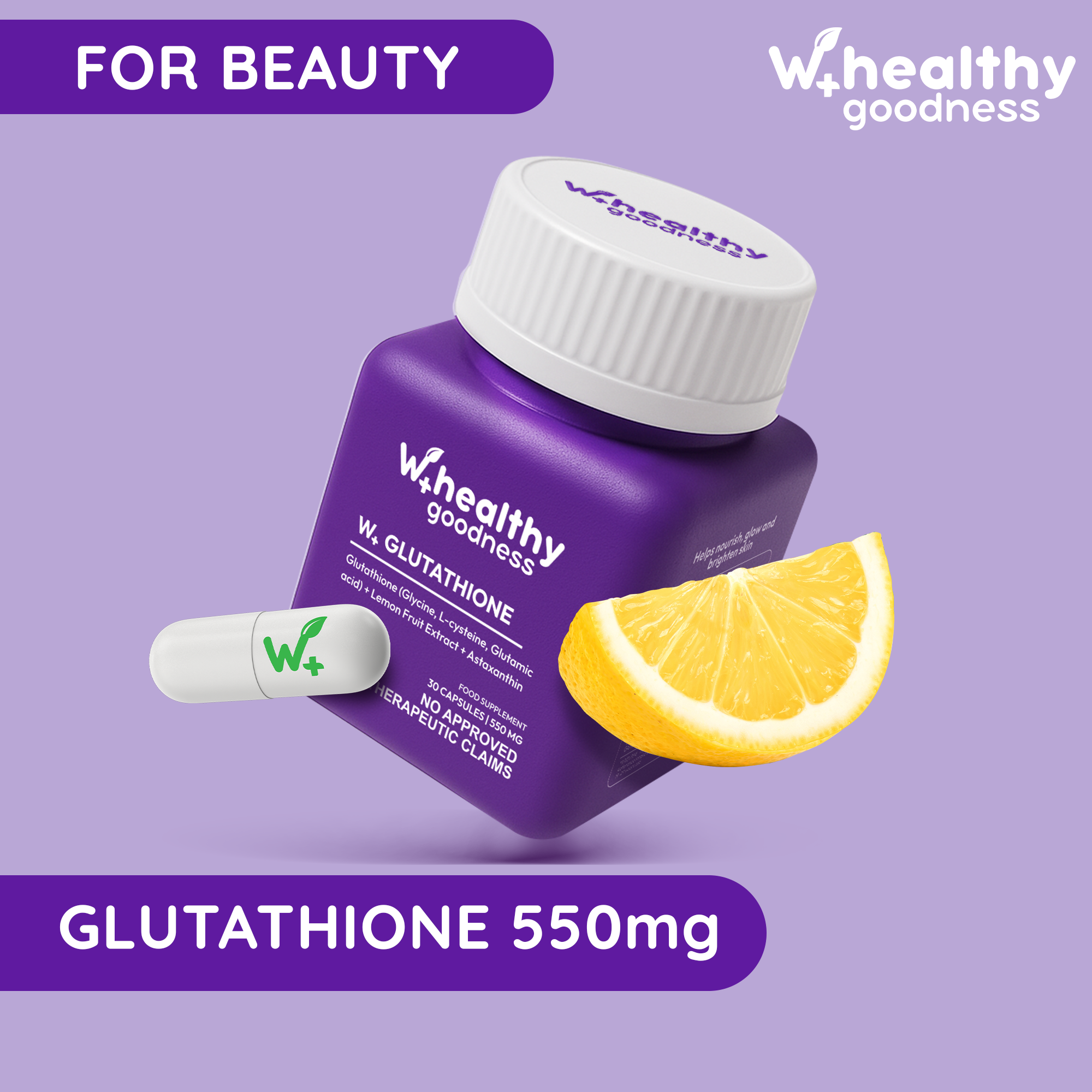 w+ healthy goodness glutathione W+ Healthy Goodness W+ Glutathione 30 Capsules