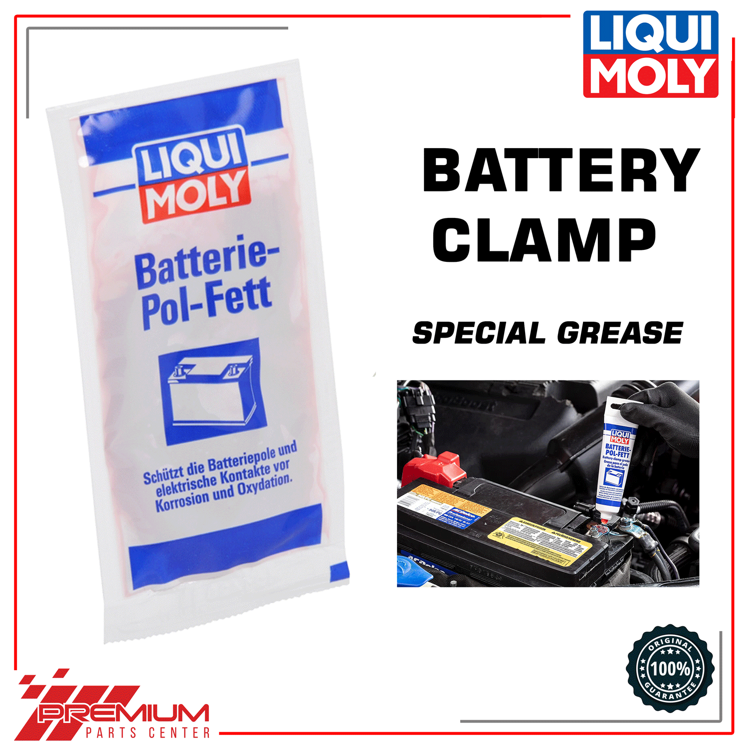 Liqui Moly Battery Clamp Grease 10g Sachet - BATTERIE POL FETT