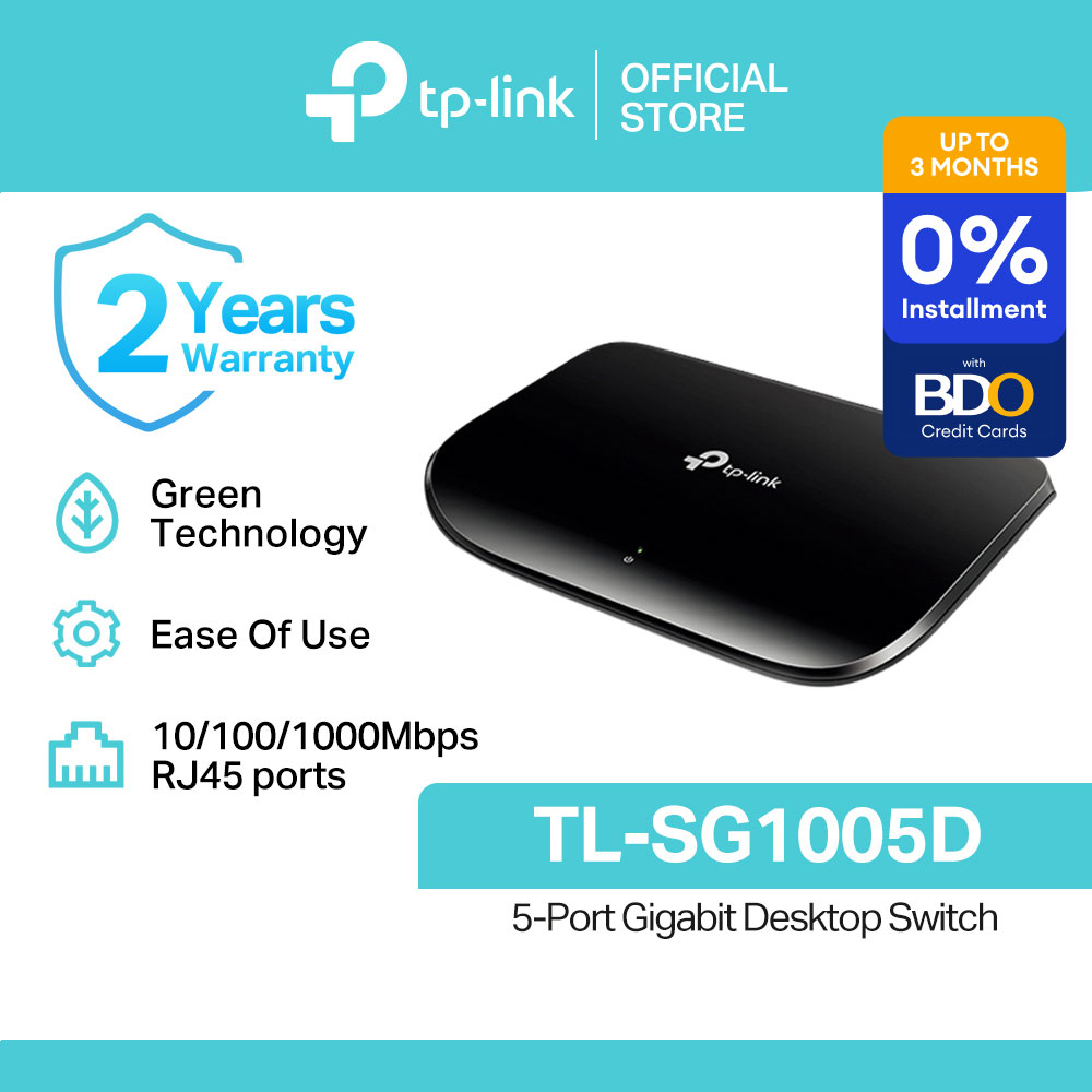TP-Link Official Store / TL-SG1005D/TL-SG1008D / 5-Port Gigabit RJ45/8-Port Gigabit Desktop Network Ethernet Switch Hub for Internet