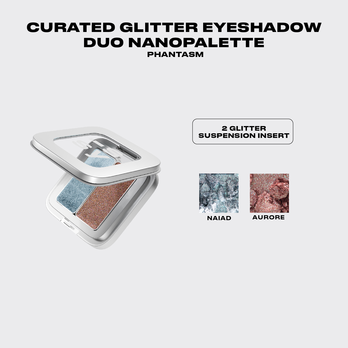 Discount on Issy & Co.  shoes - SKU: Curated Glitter Eyeshadow Duo Nanopalette in Phantasm