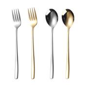 Korean Style Flatware Stainless Steel Dining Spoon and Fork