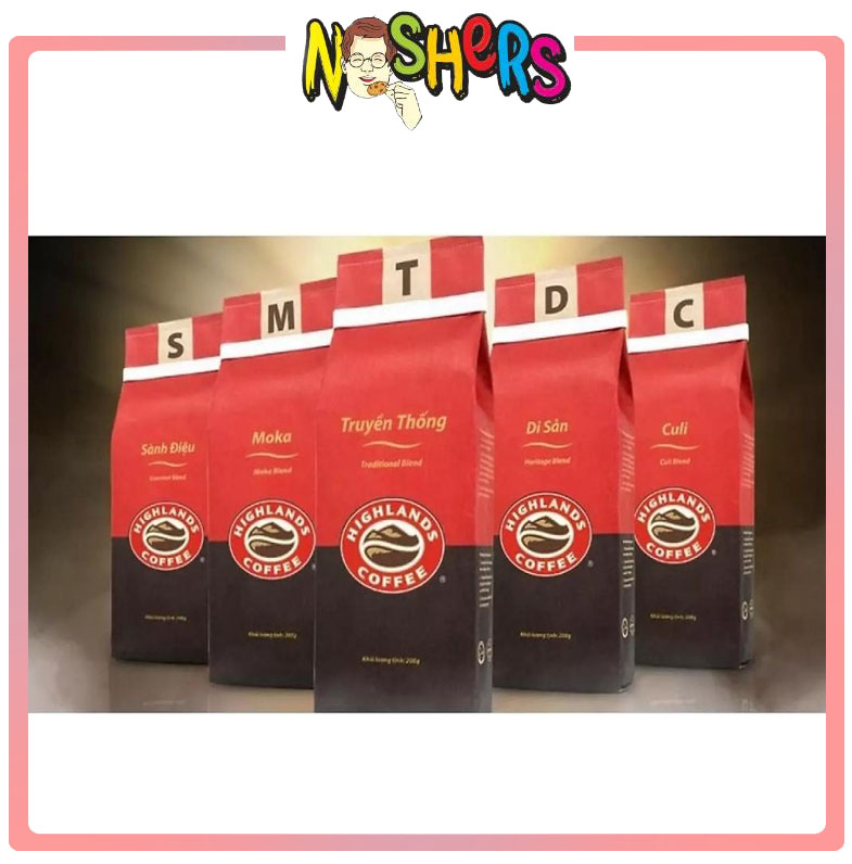 Highlands Vietnamese Ground Coffee - 200g Blend Of Arabica, Robusta, Moka & Culi