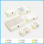 Compression Packing Cubes Set by Organizer Travel for Luggage Storage