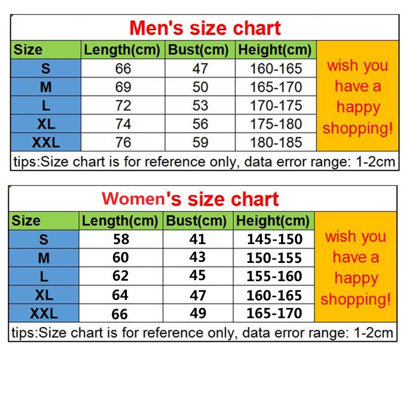 nike men's t shirt size chart