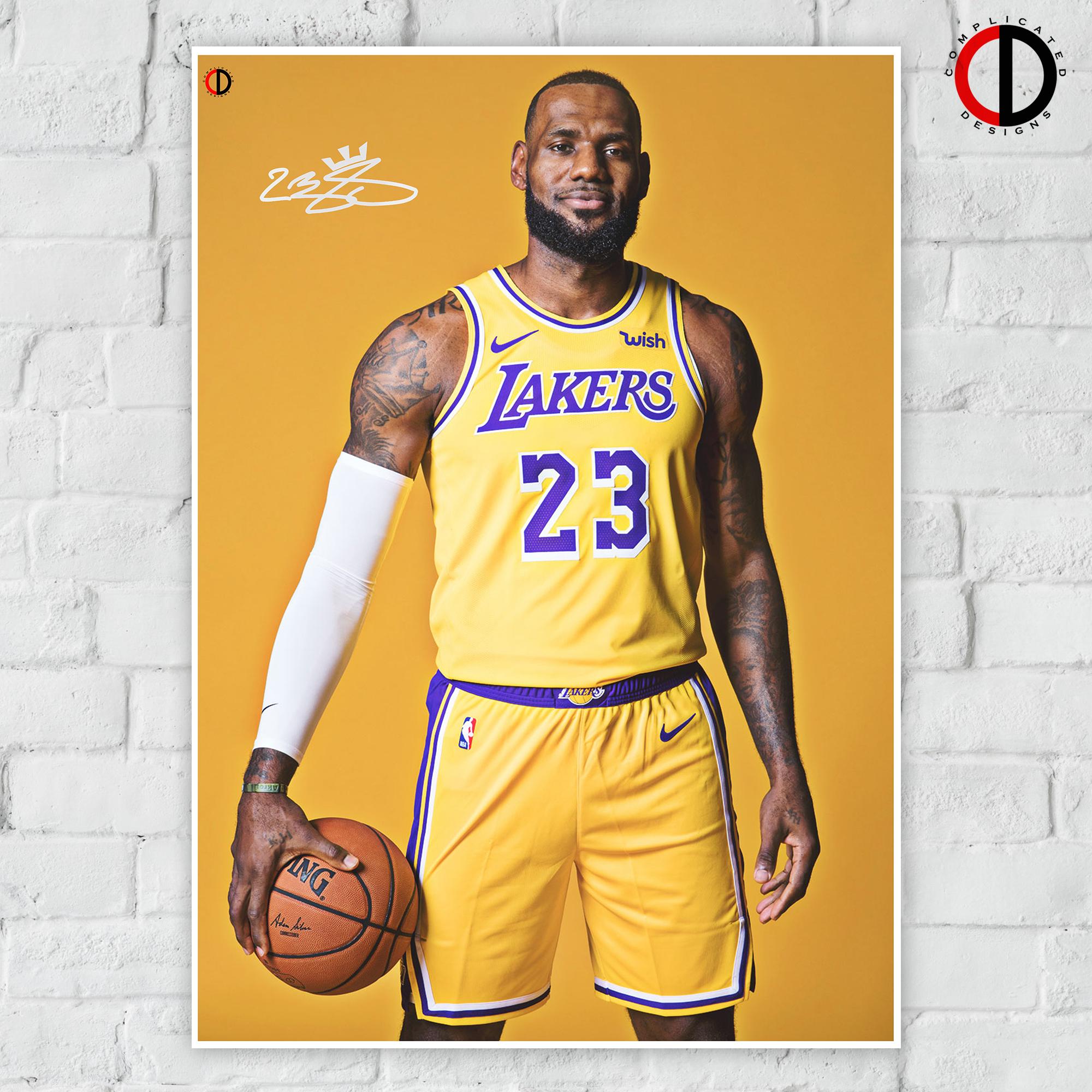 lebron james lakers posters