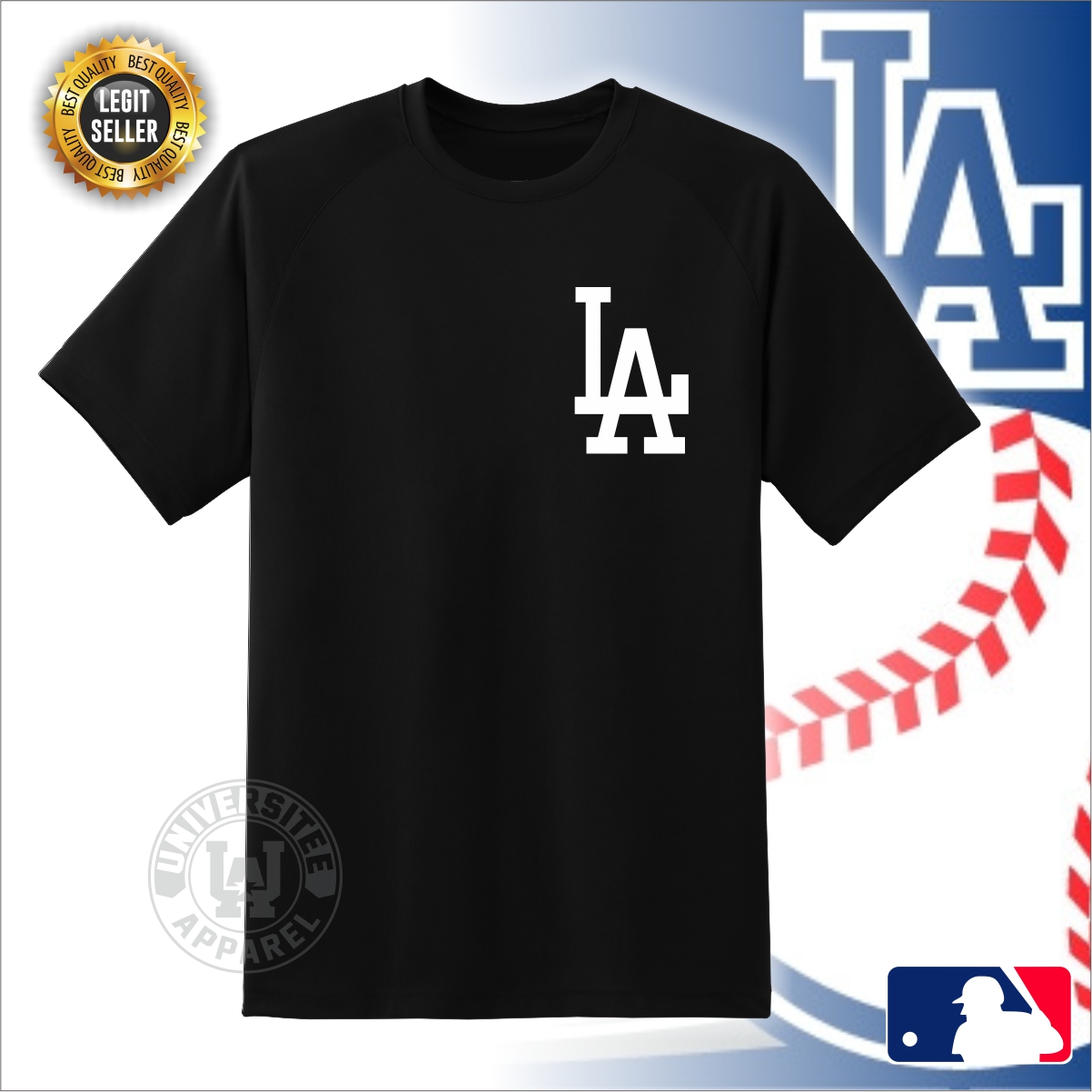 Mitchell & Ness x MLB LA Dodgers Black T-Shirt