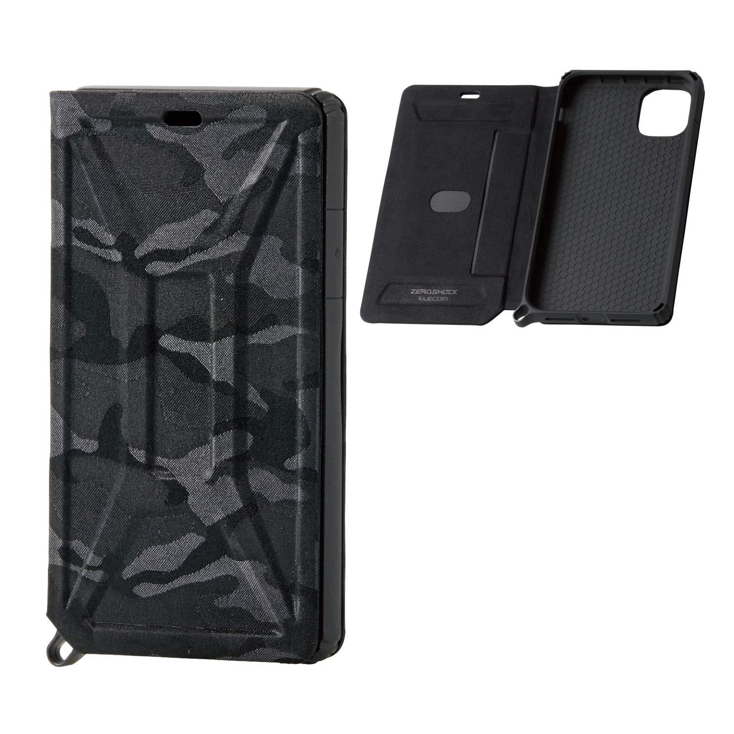 ELECOM-Japan Brand- Zero Shock Flip Case/Compatible with iPhone11 Pro  5.8inch Card Slot/Book Style/Black PM-A19BZEROFT1 Lazada PH