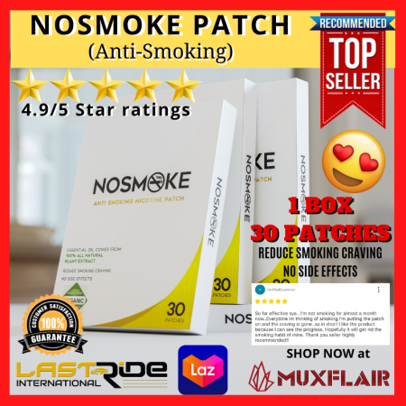 NoSmoke Patch - 30 Authentic Anti-Smoking Patches