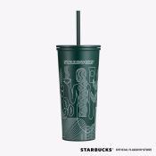 Starbucks 16oz Stainless Steel Cold Cup Green CoreSiren