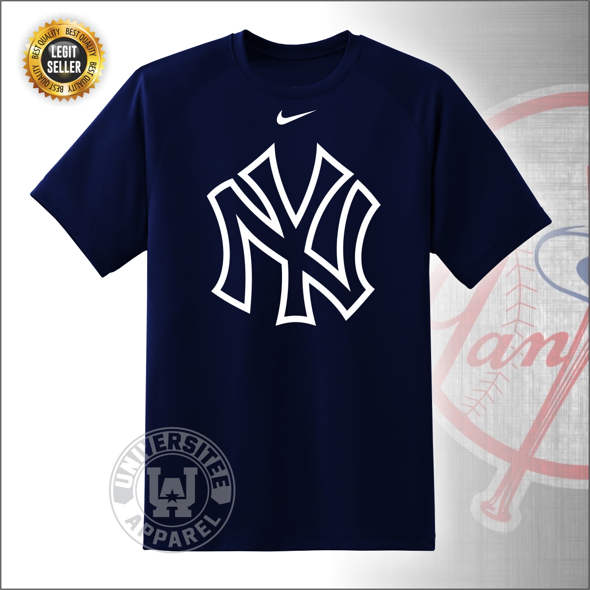 NY Yankees 3/4 Sleeve Raglan T Shirt Kids S M L XL Boys Girls Baseball New  York