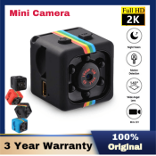 SQ11 Mini Spy Camera: HD 2K Nanny Cam with Night Vision