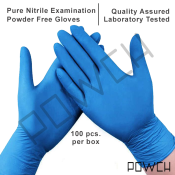 100pcs in a box Medium Size Examination Powder Free Pure Nitrile Gloves