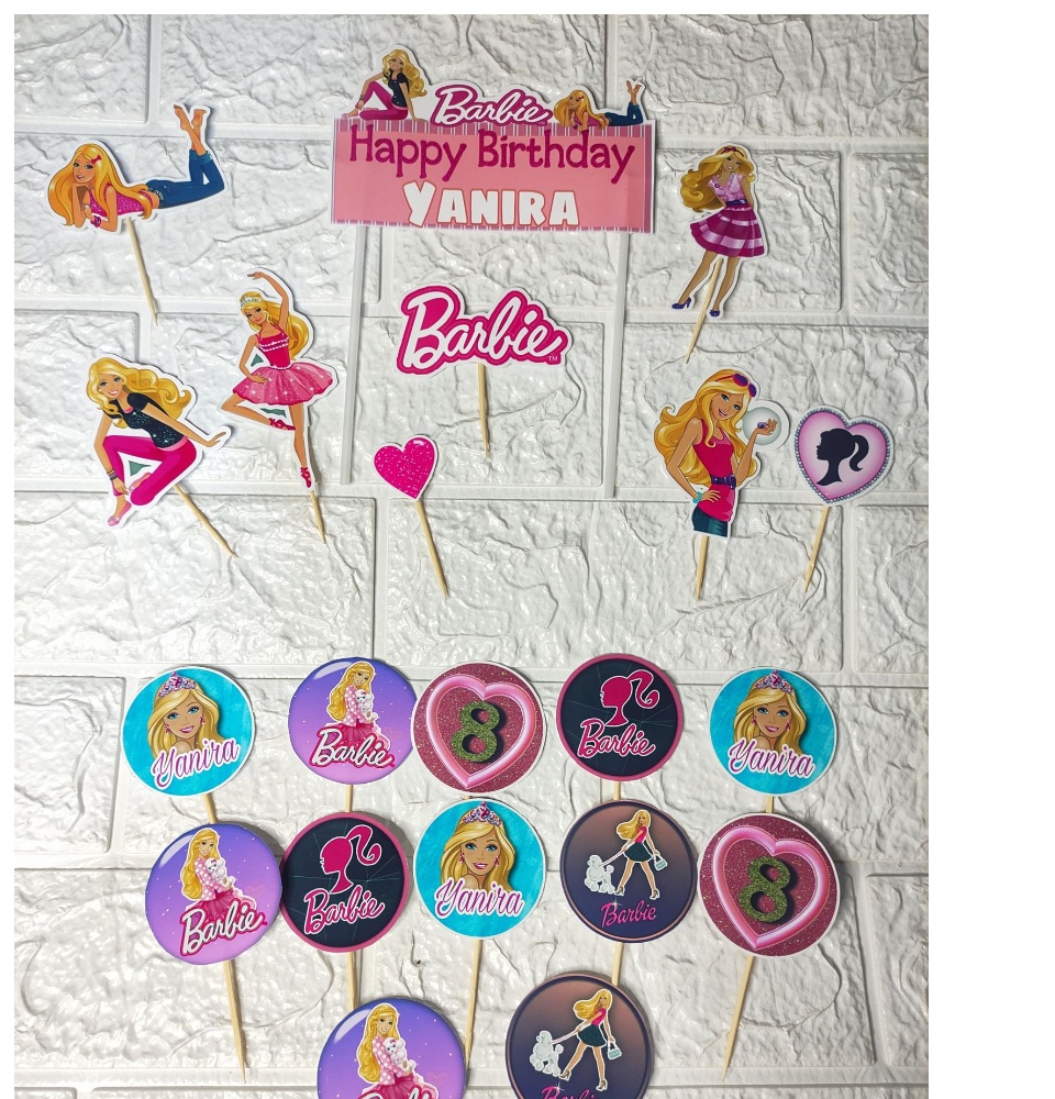 Barbie Theme Paper Cake Topper (Item Code=Ct-142) - Buy 2@ ₹23, थीम केक -  Navneet, Guwahati