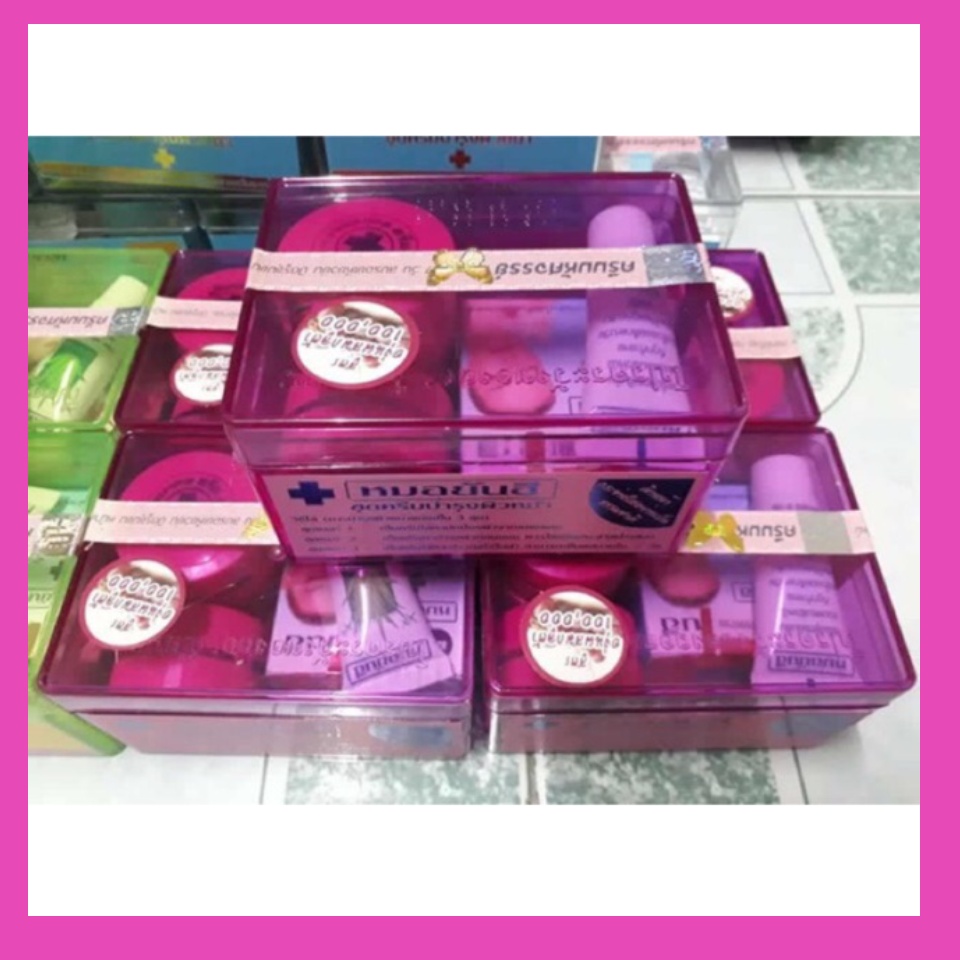 Dr Yanhee Facial Cream Set Purple/Pink Glutathione, Glowing Dr Yanhee Facial Cream Set Purple/Pink Glutathione, Glowing