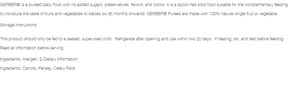 gerber mixed vegetables