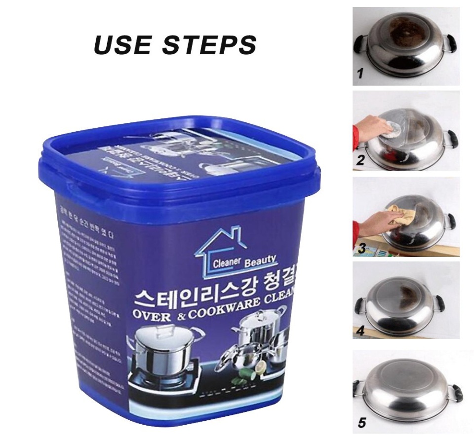 Cleaner Kitchen Washing Pot Bottom Black Scale Decontamination Household  Stainless Steel Cleaning Paste Powerful Oven Cookware - AliExpress