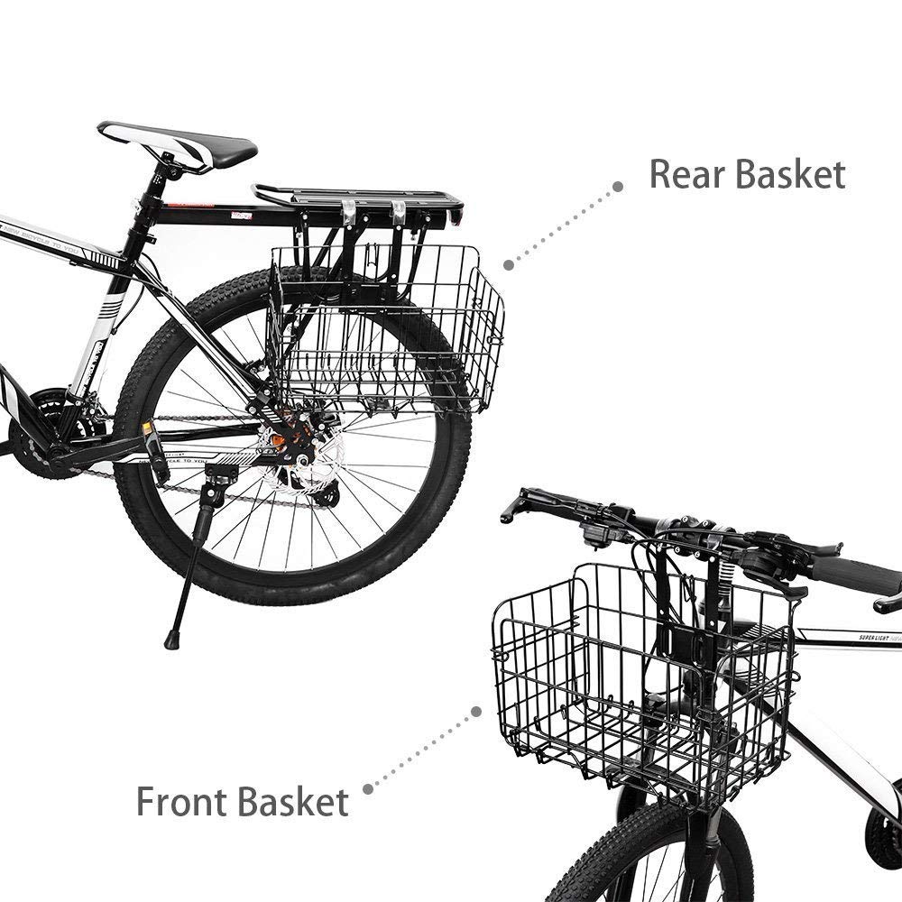 collapsible rear bike basket