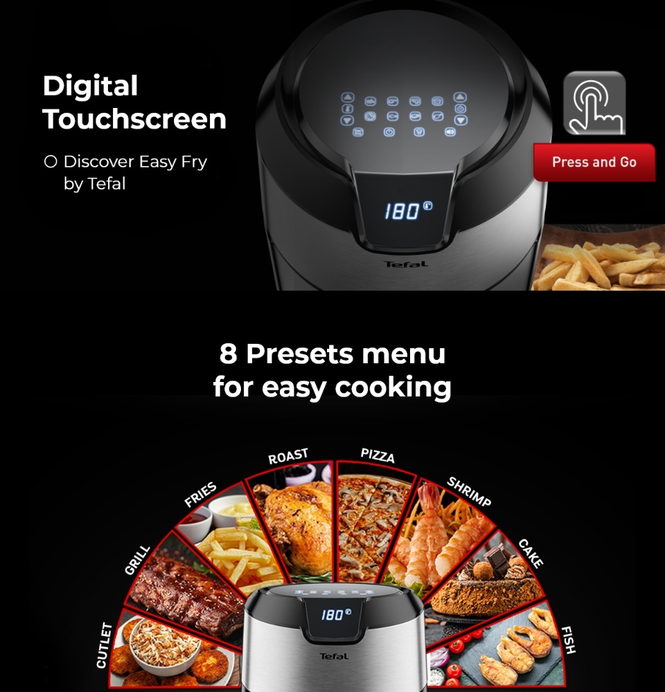 Tefal Air Fryer EY401D27 - Savvas Eracleous Ltd