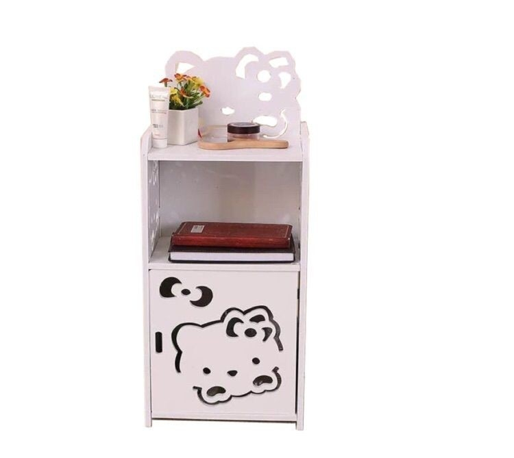 Cute Hello Kittys Bedroom Bedside Table Storage Small Cabinet