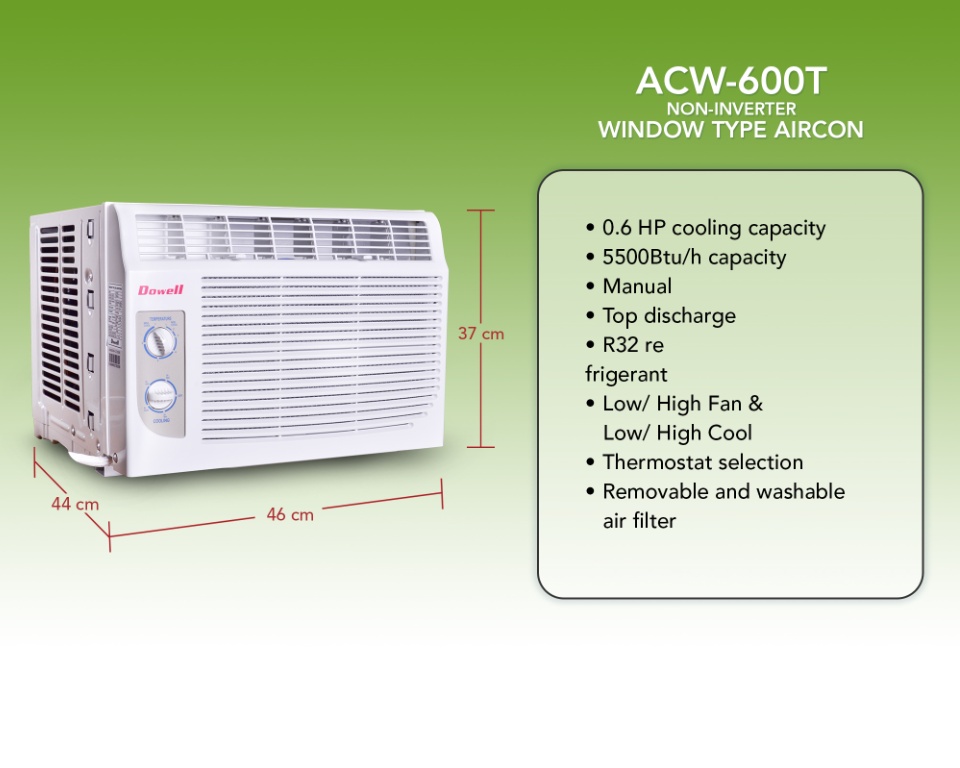 dowell aircon 0.6 hp review