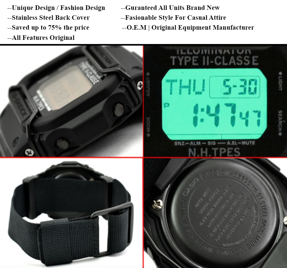 g shock dw 5600 nylon strap