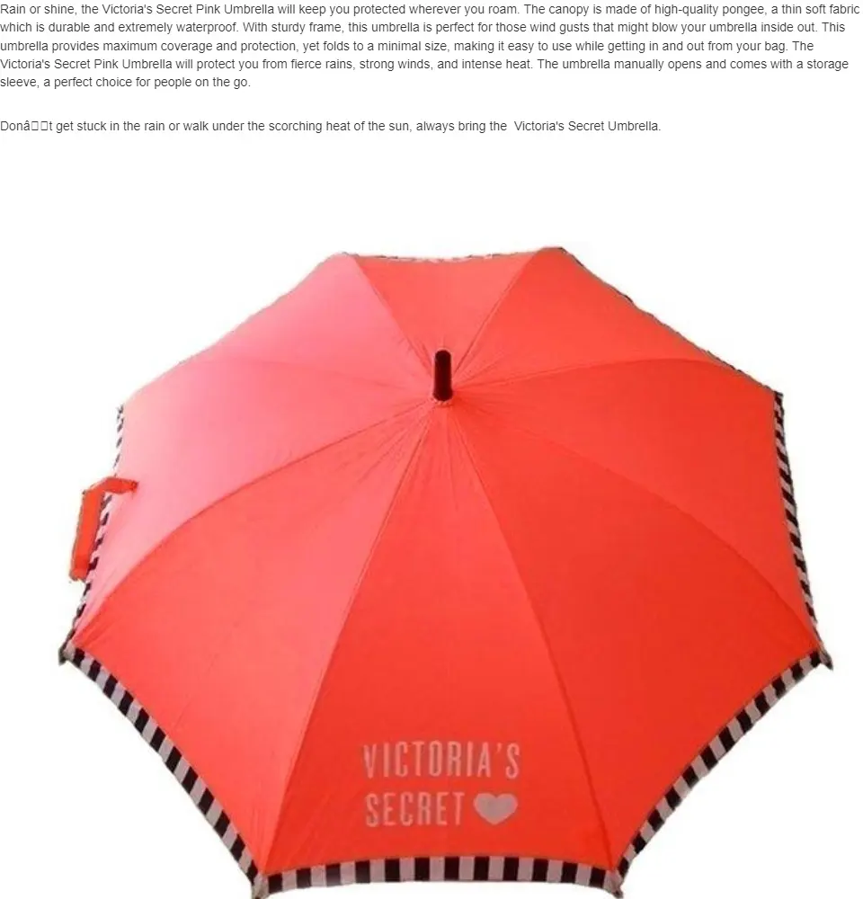folding umbrella with hook handle