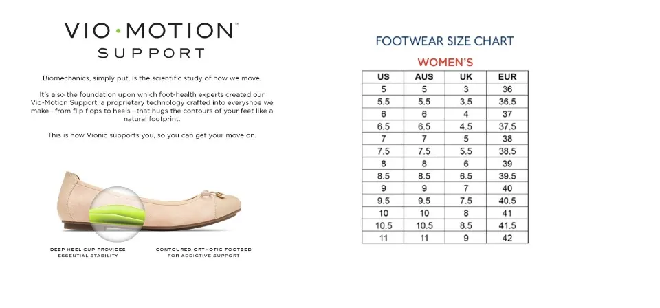 vionic women's spark surin ballet flat