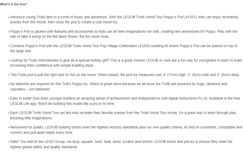 lego trolls poppy's pod